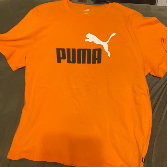 Orange and black puma shirt Clearance